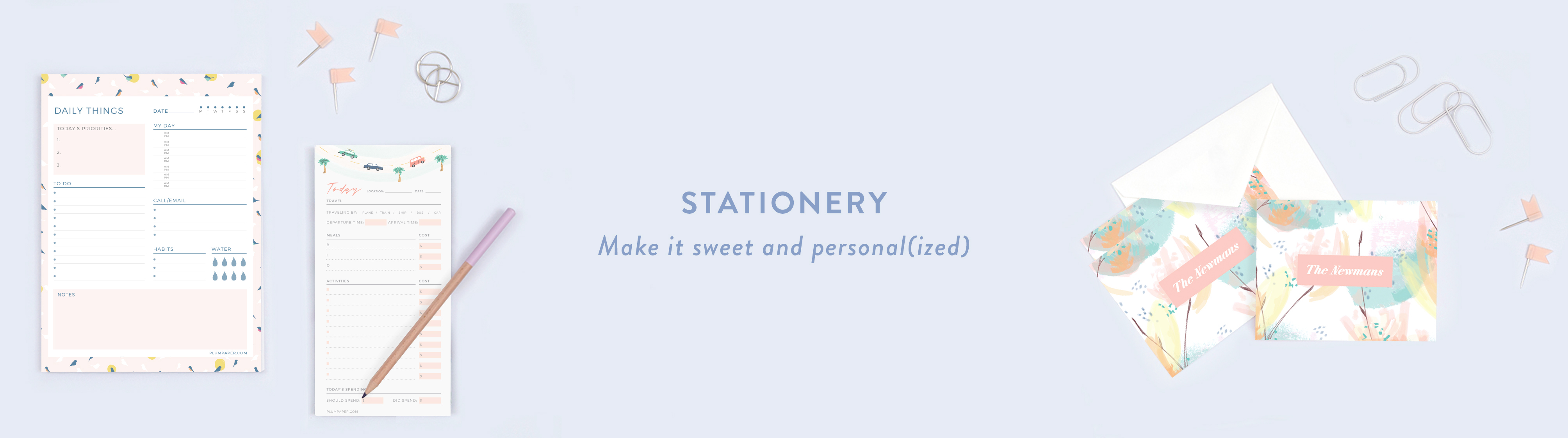 Plum Paper Stationery