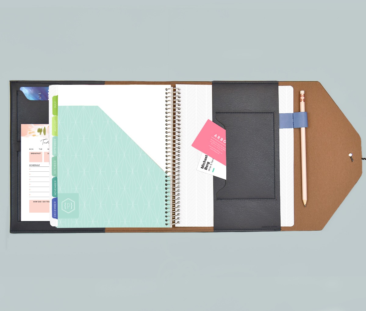 Plum Paper A5 Planner Folio Navy