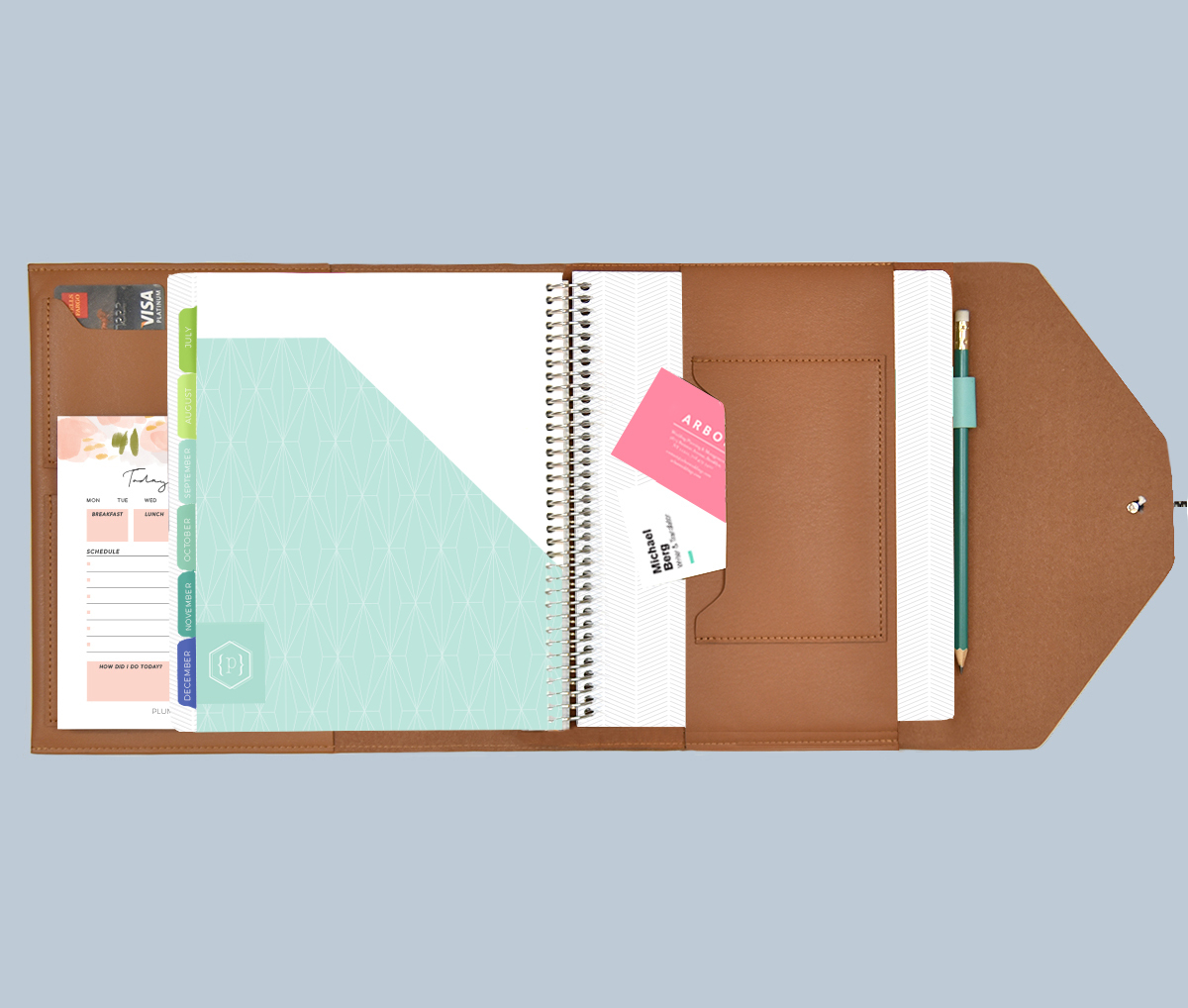 Plum Paper 7" x 9" Planner Folio Camel