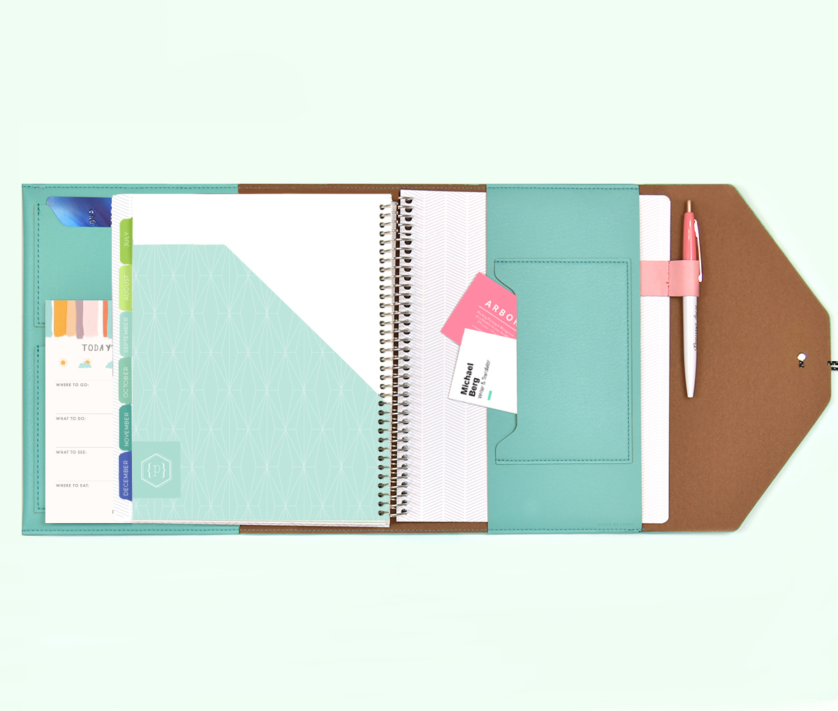 Plum Paper A5 Planner Folio Turquoise