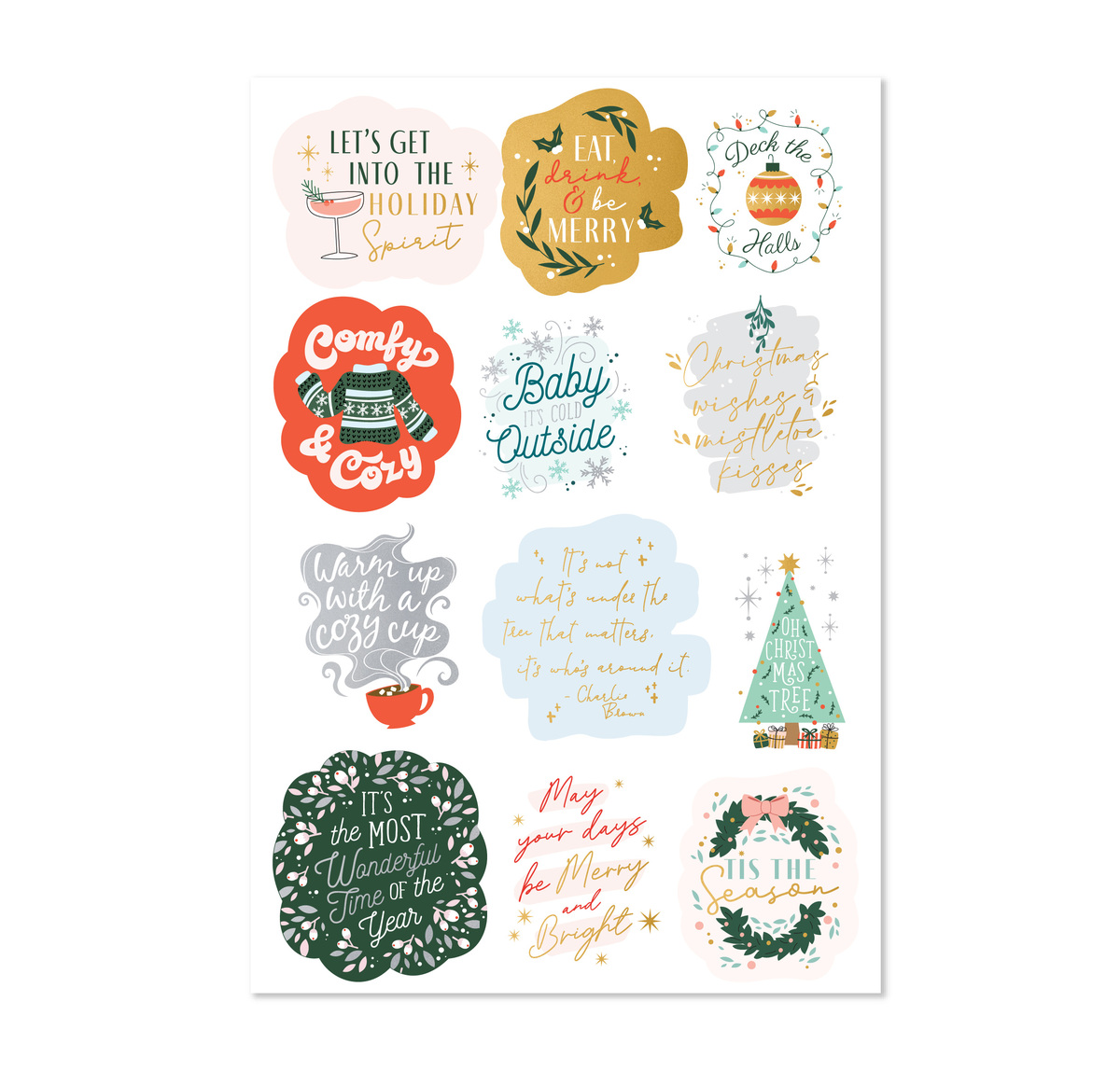 Plum Paper - Holiday Stickers - Thanksgiving