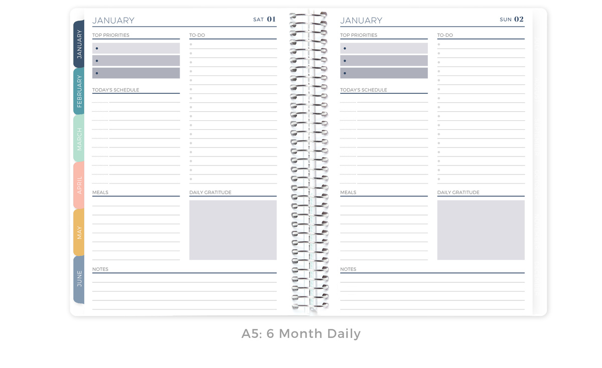 Plum Paper A5 2022 Planner Golden Hour