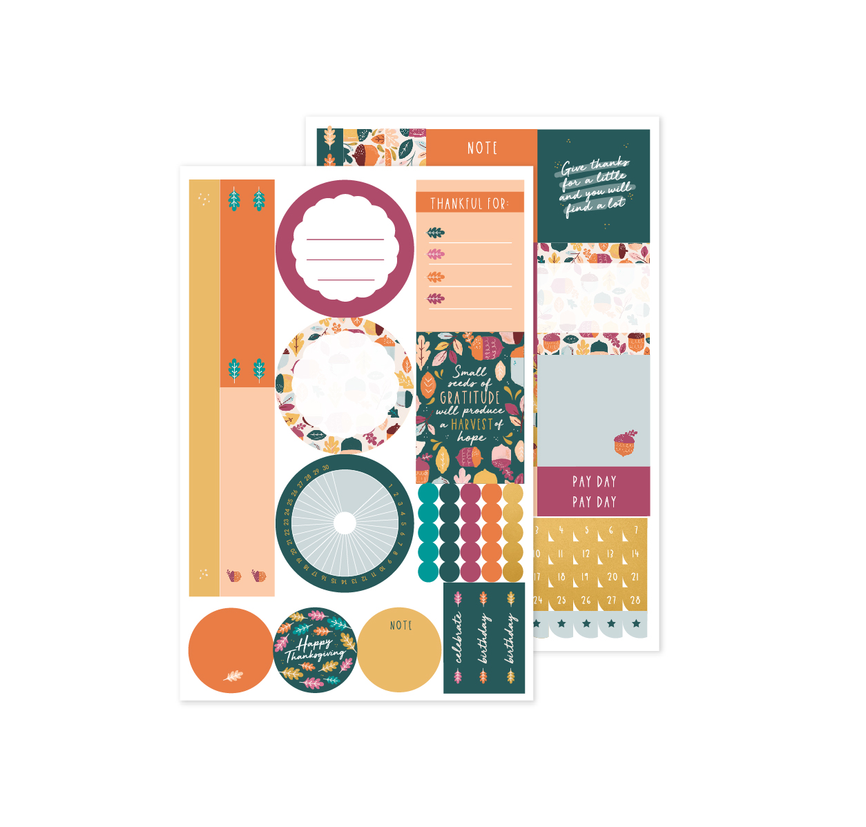 60 Cupcake Stickers for Erin Condren Life Planner, Plum Paper, or Mambi  Happy Planner F4001 
