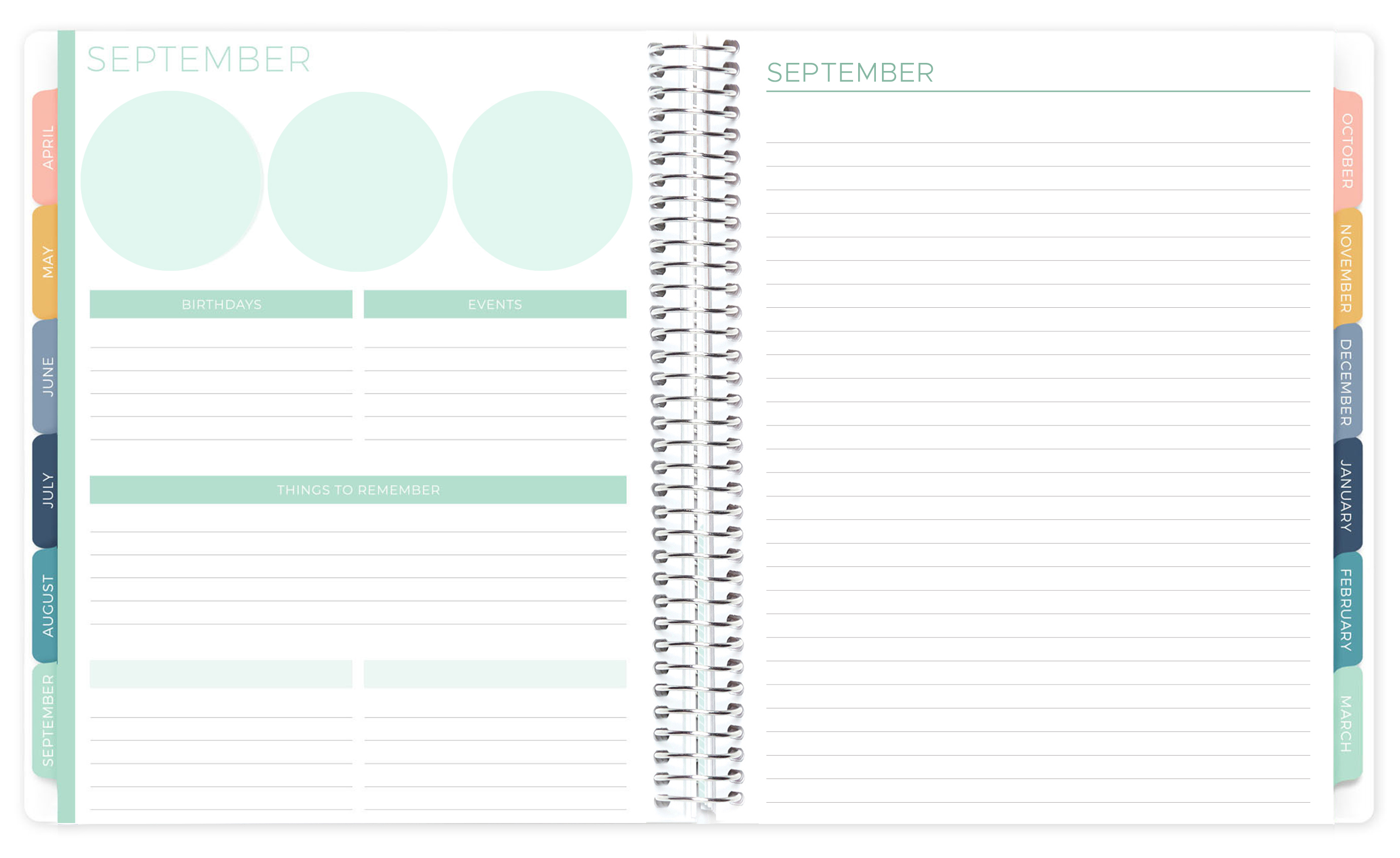 Budget & Financial Planner, Navy - bloom daily planners