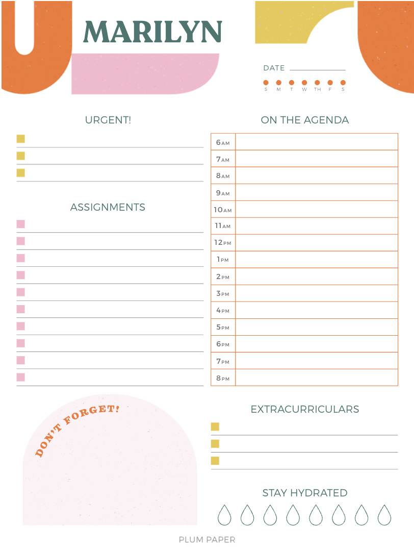 Medium Custom Notepad - Blocks