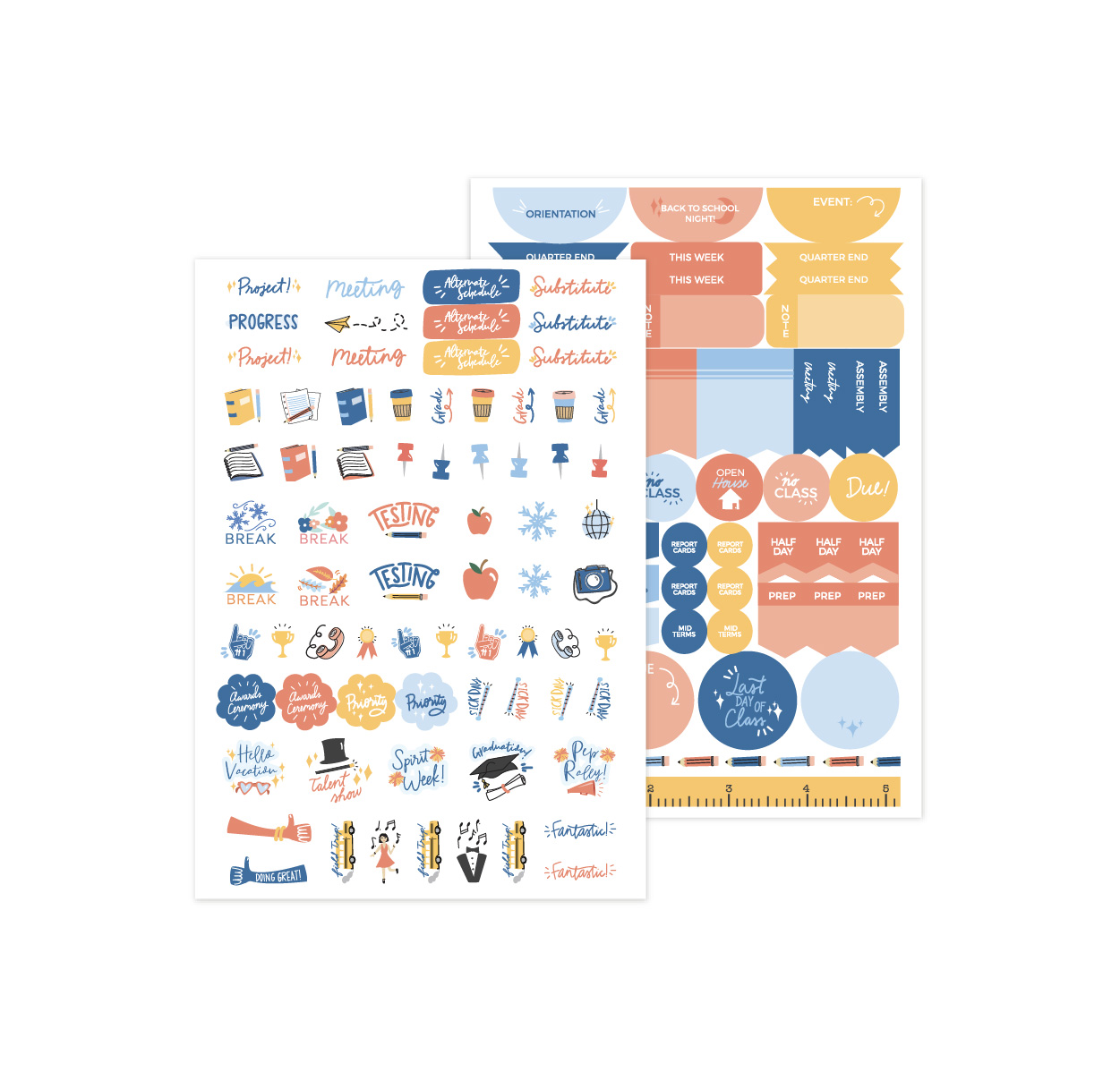 A5 Middle + High School Teacher Stickers