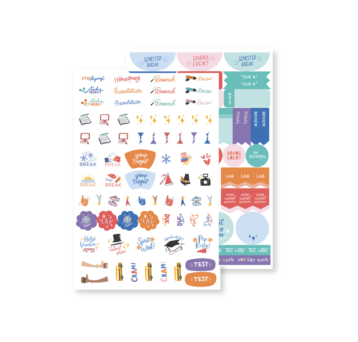 Middle + High School Student Stickers