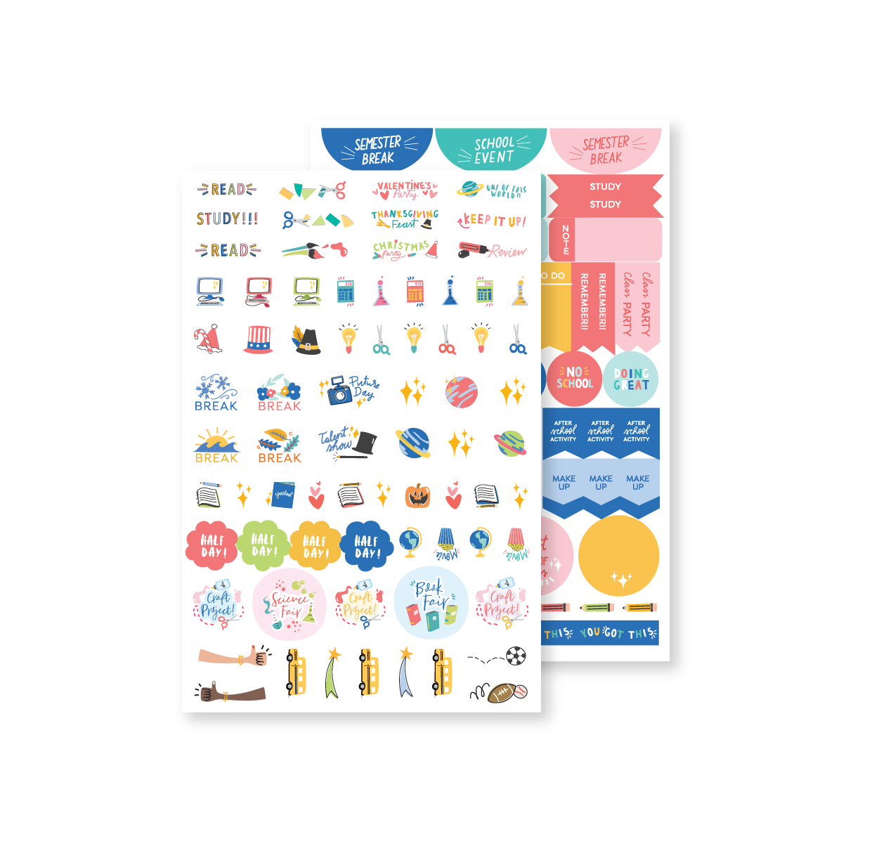 Elementary School Student Stickers