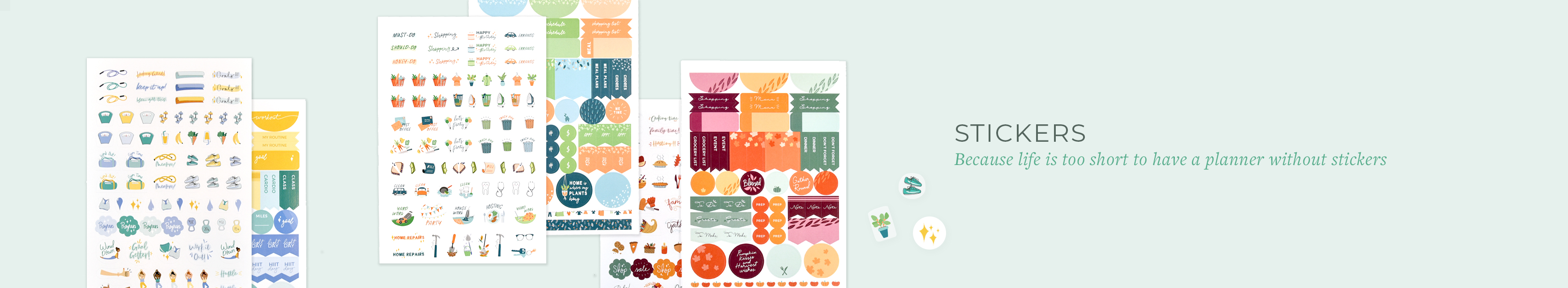 Planner Stickers. Because life is too short to have a planner without stickers.