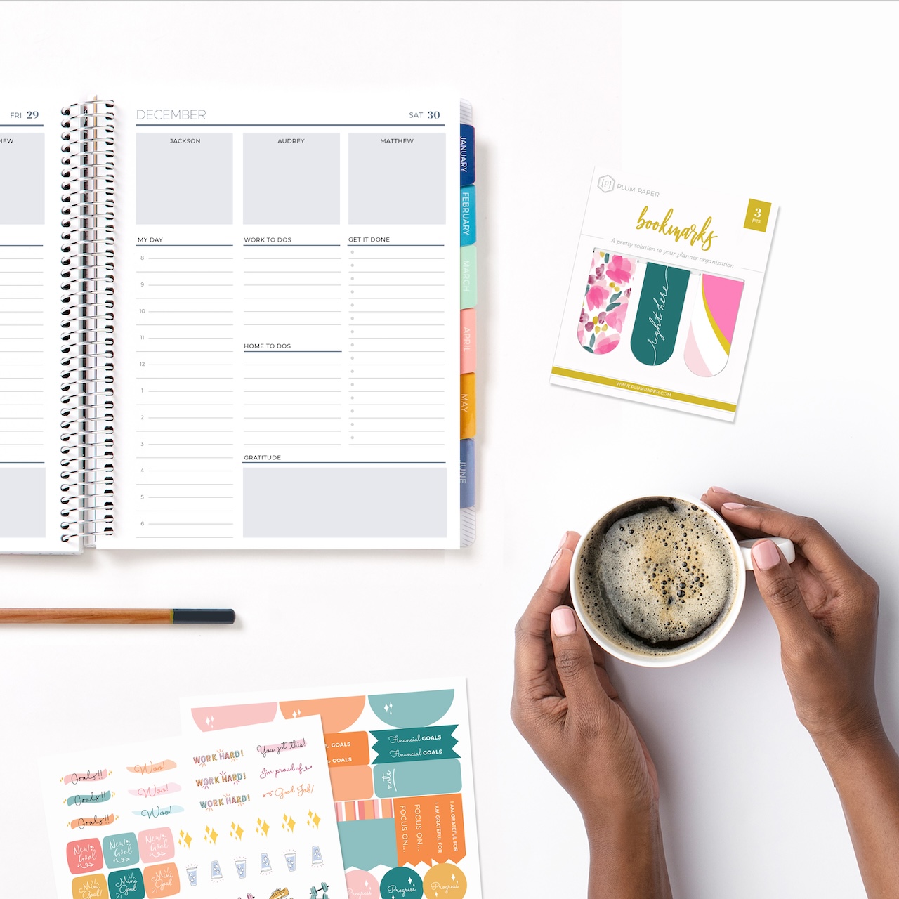 a daily hourly planner layout