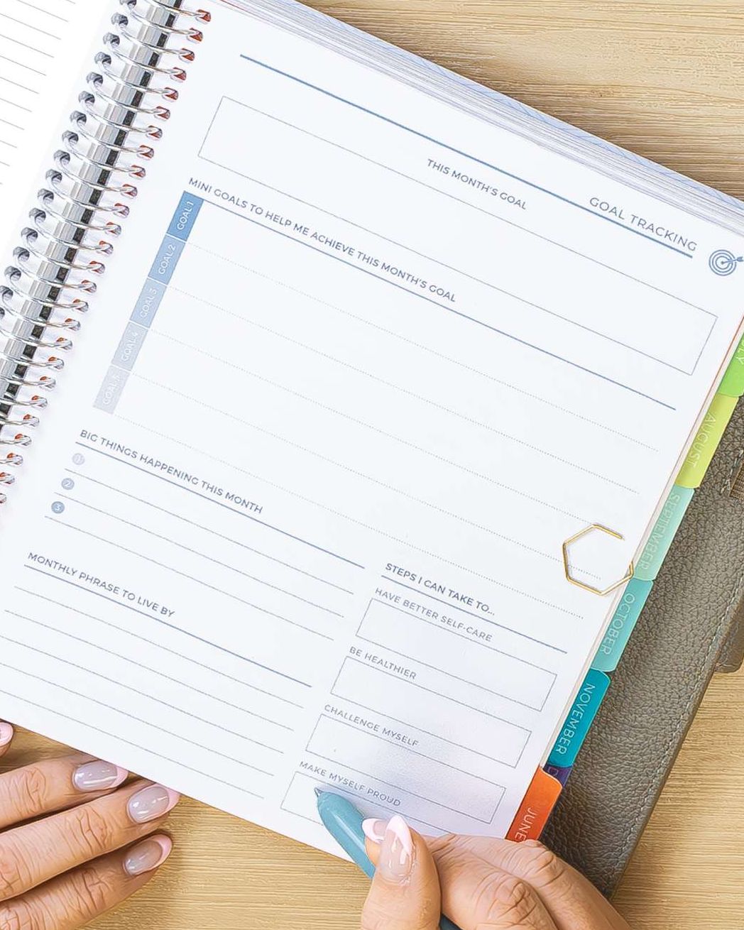 Custom goal tracking layout Custom goal tracking layout