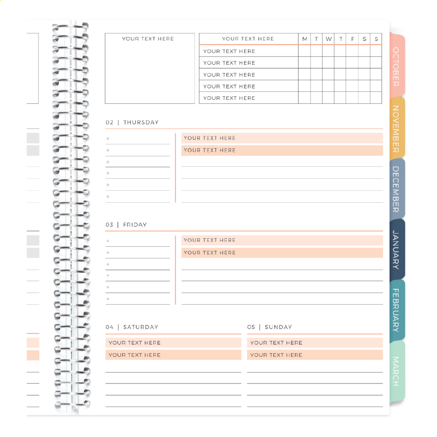 Planner Layout