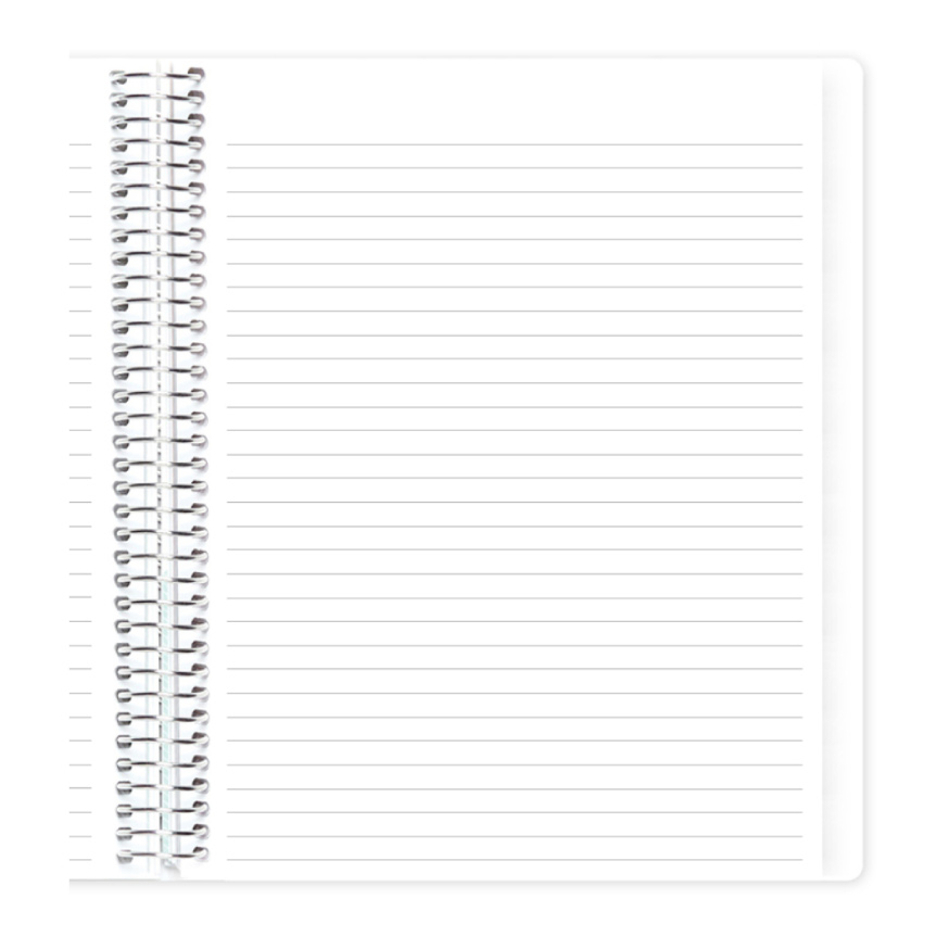 Automatically includes 12 double-sided lined note pages