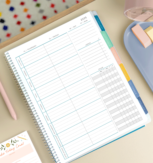 Example of a module inside of a Plum Paper planner Example of a module inside of a Plum Paper planner