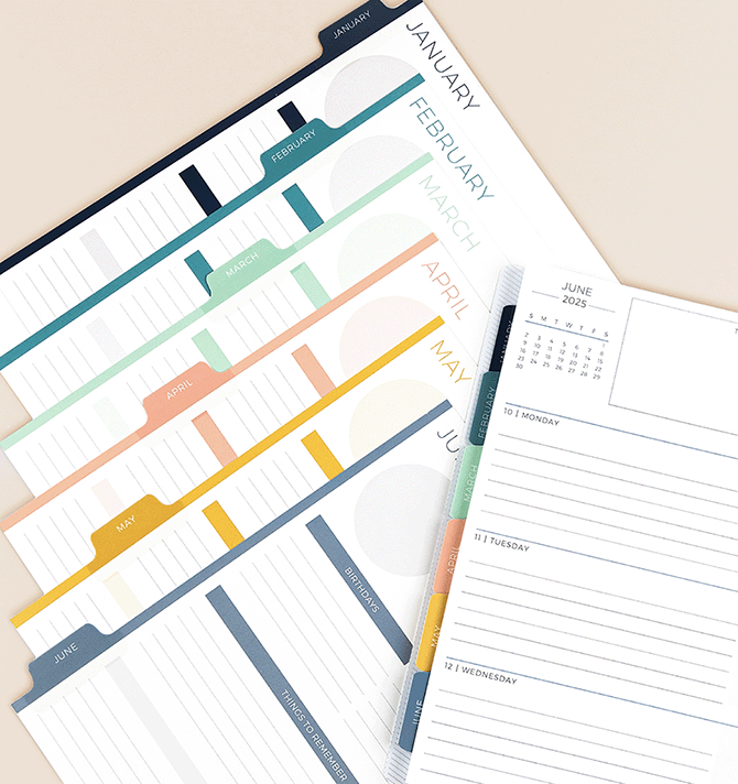 Modern color scheme tabs fanned out Modern color scheme tabs fanned out