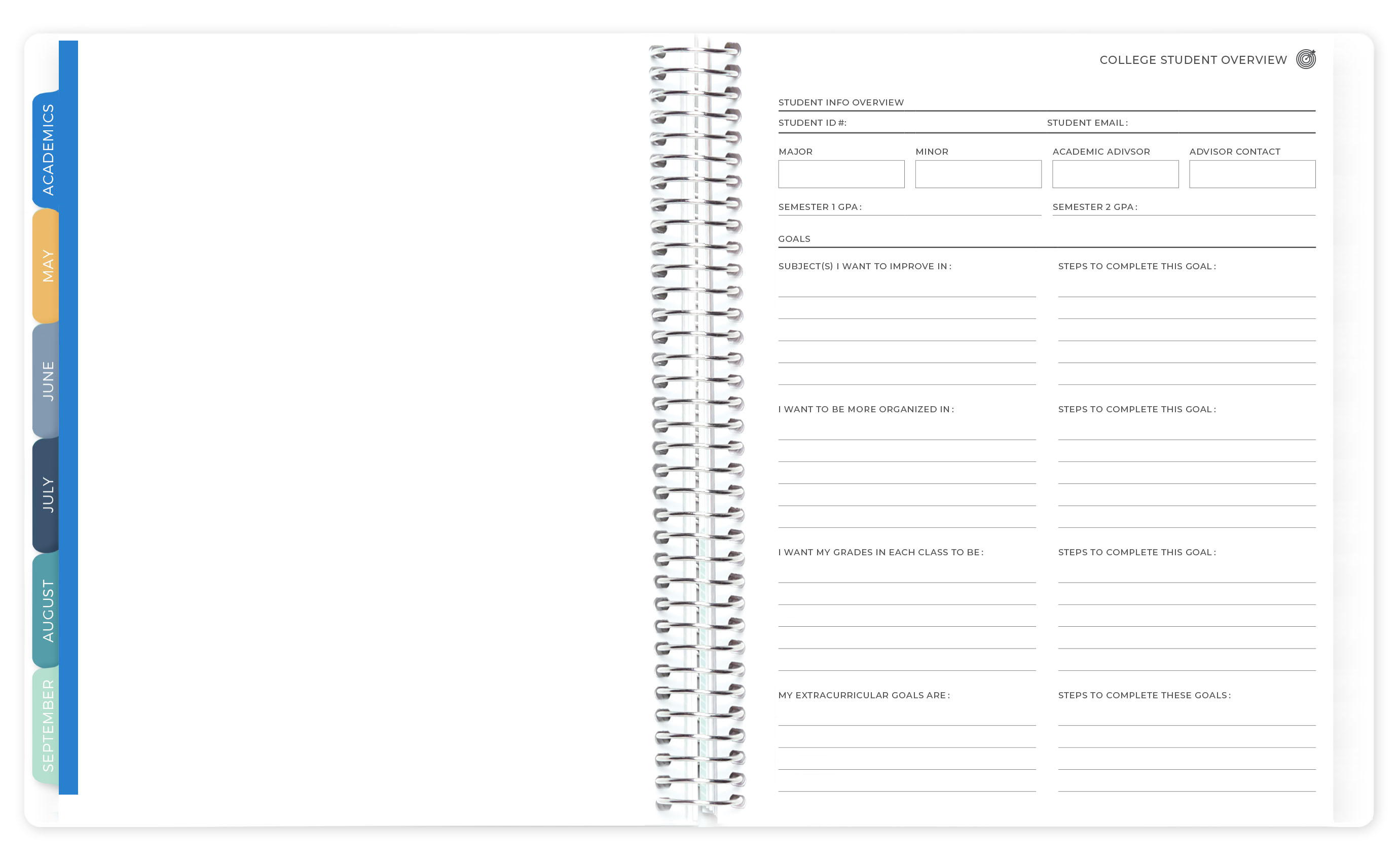 Student Overview Academics Section Page