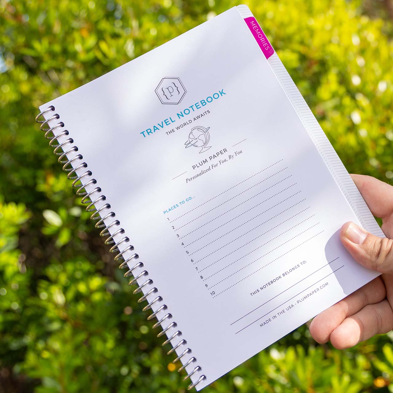 travel planner from plum paper