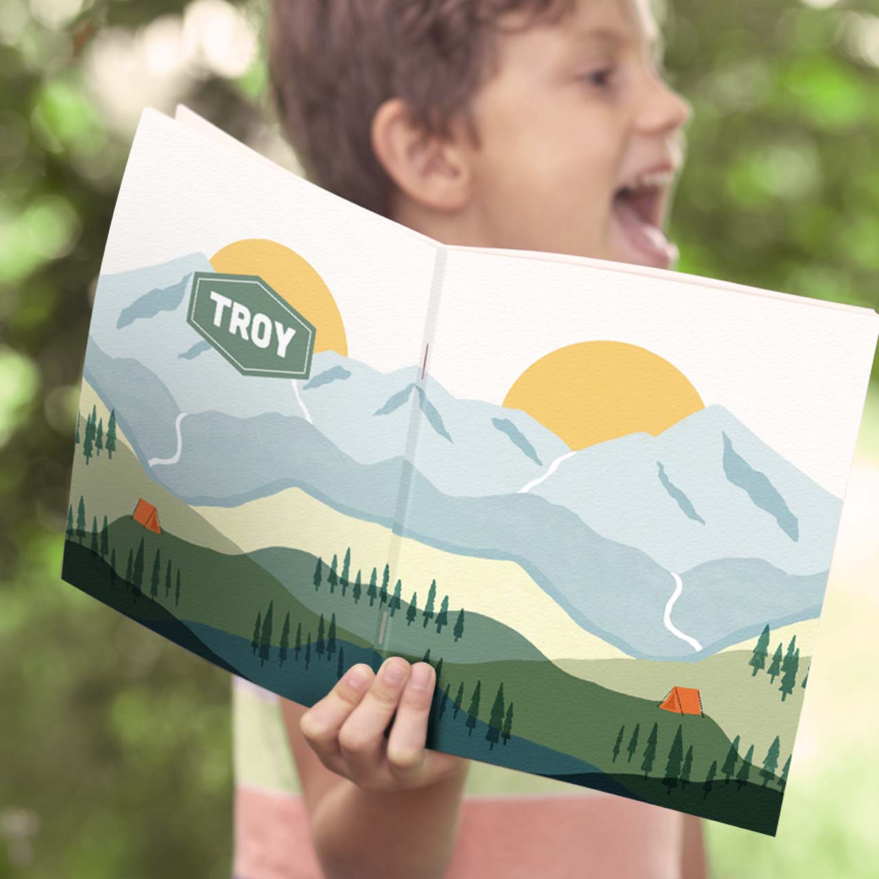 boy with adventure book planner boy with adventure book planner