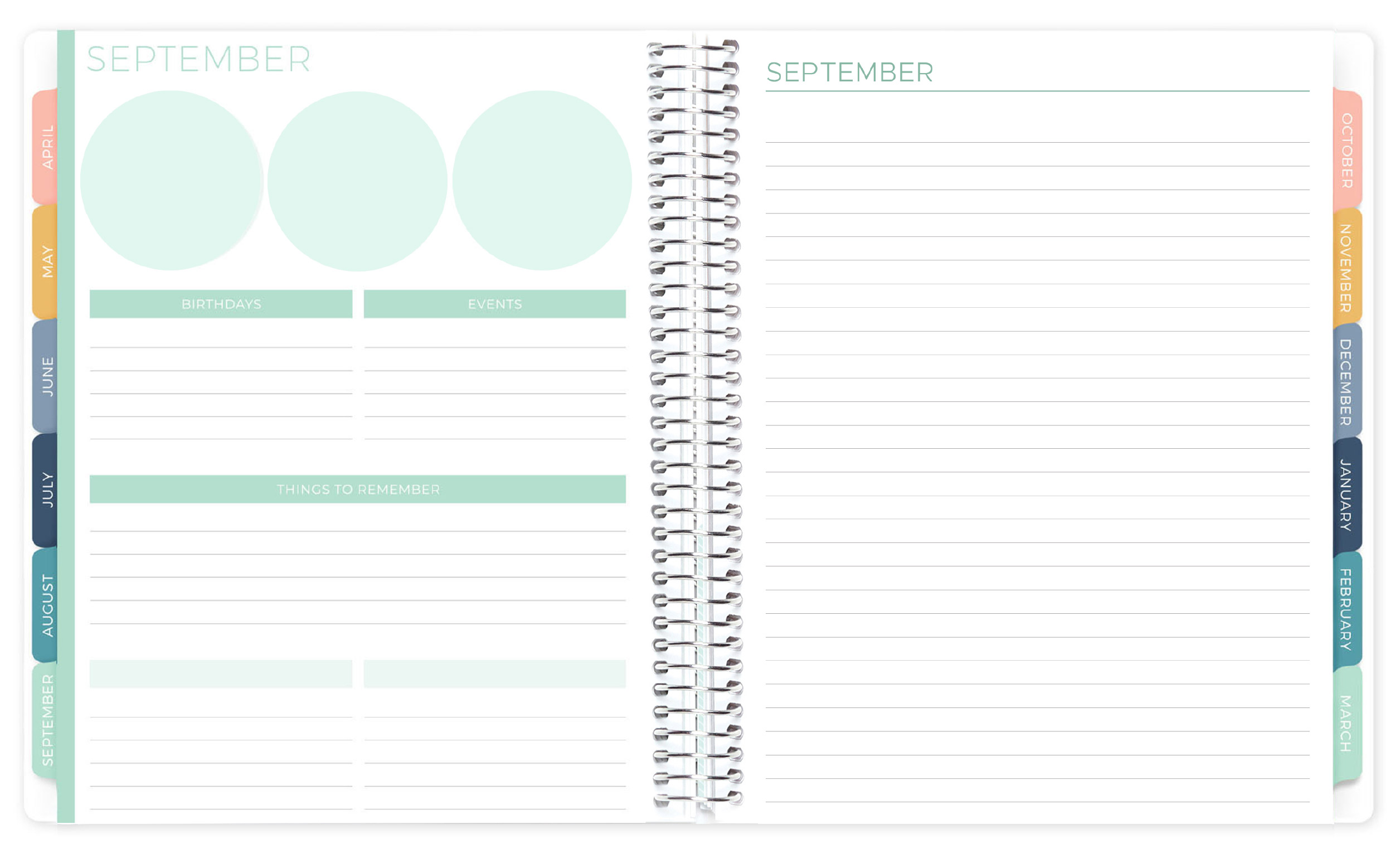Modern Planner Tab Back Modern Planner Tab Back
