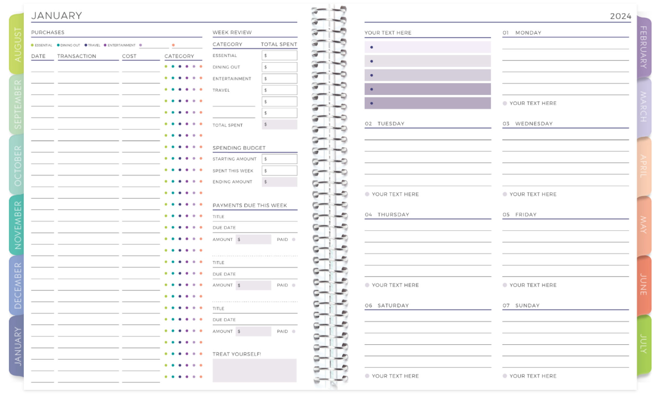 Ultimate Financial Layout