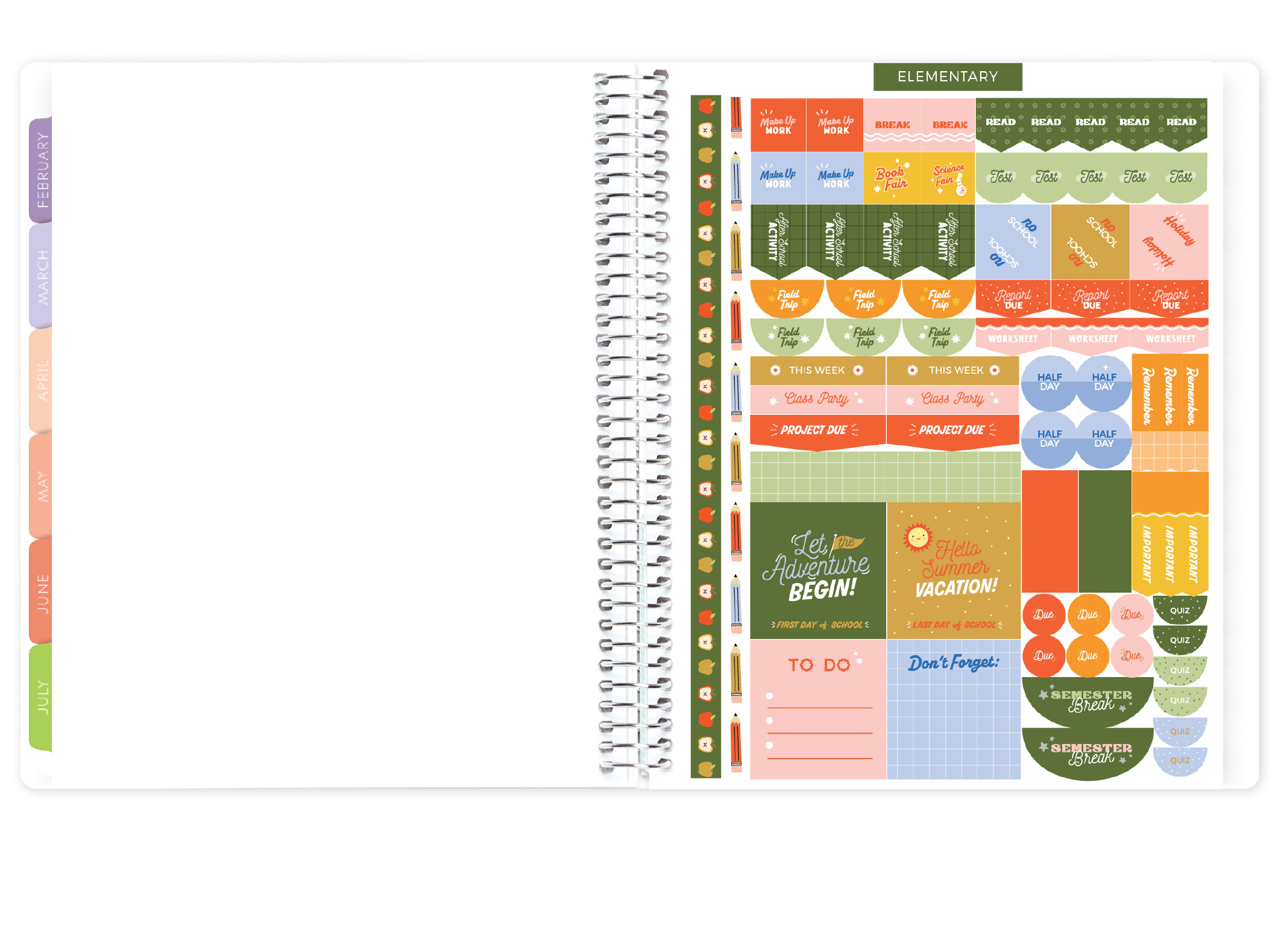 Elementary Student Stickers Page 2