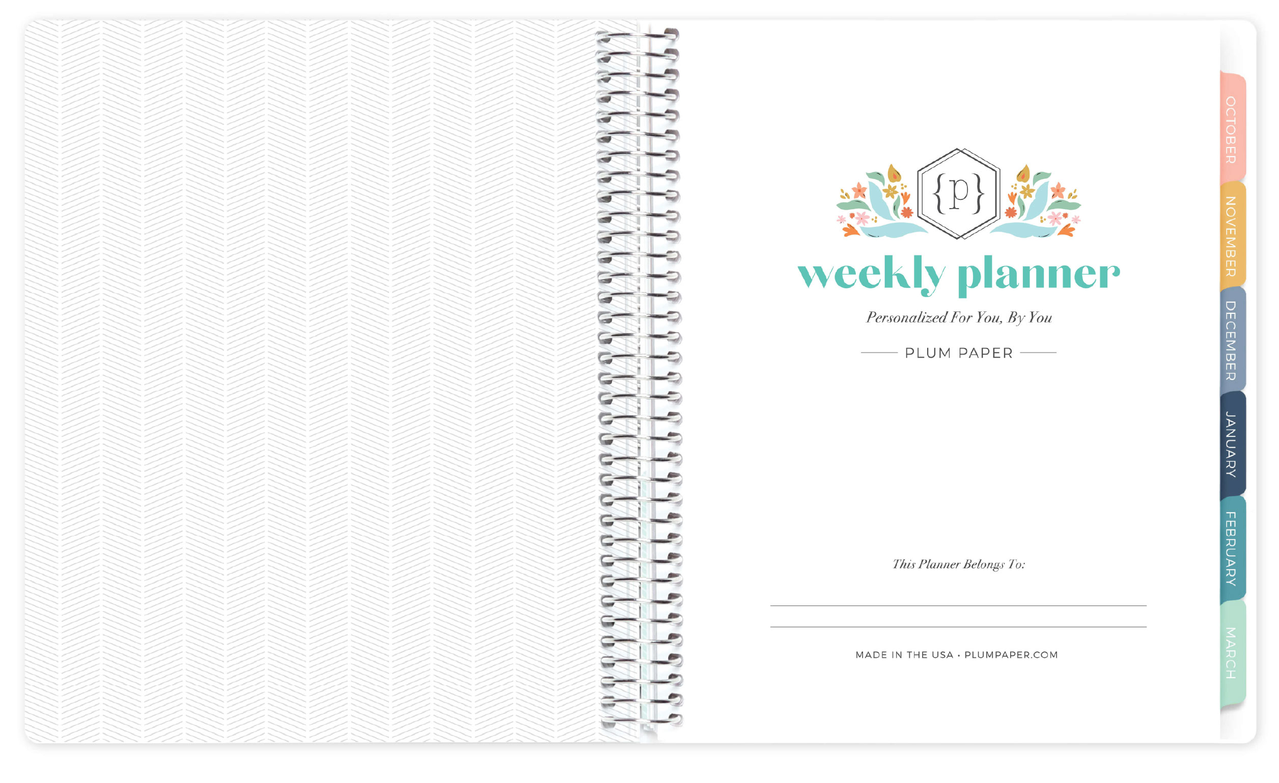 Title Page of Bright Blooms Weekly Planner Title Page of Bright Blooms Weekly Planner