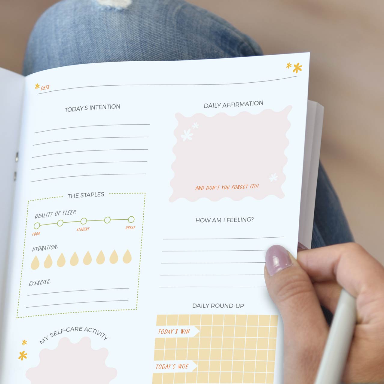 mom using a planner mom using a planner