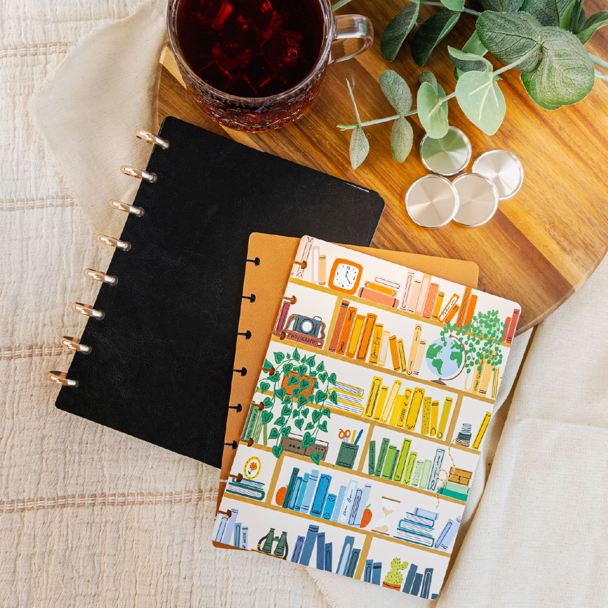 Plum paper's vegan leather notebook covers Plum paper's vegan leather notebook covers