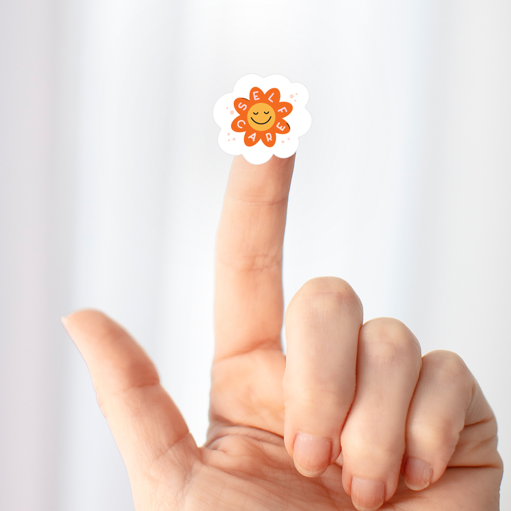 Plum paper self care sticker