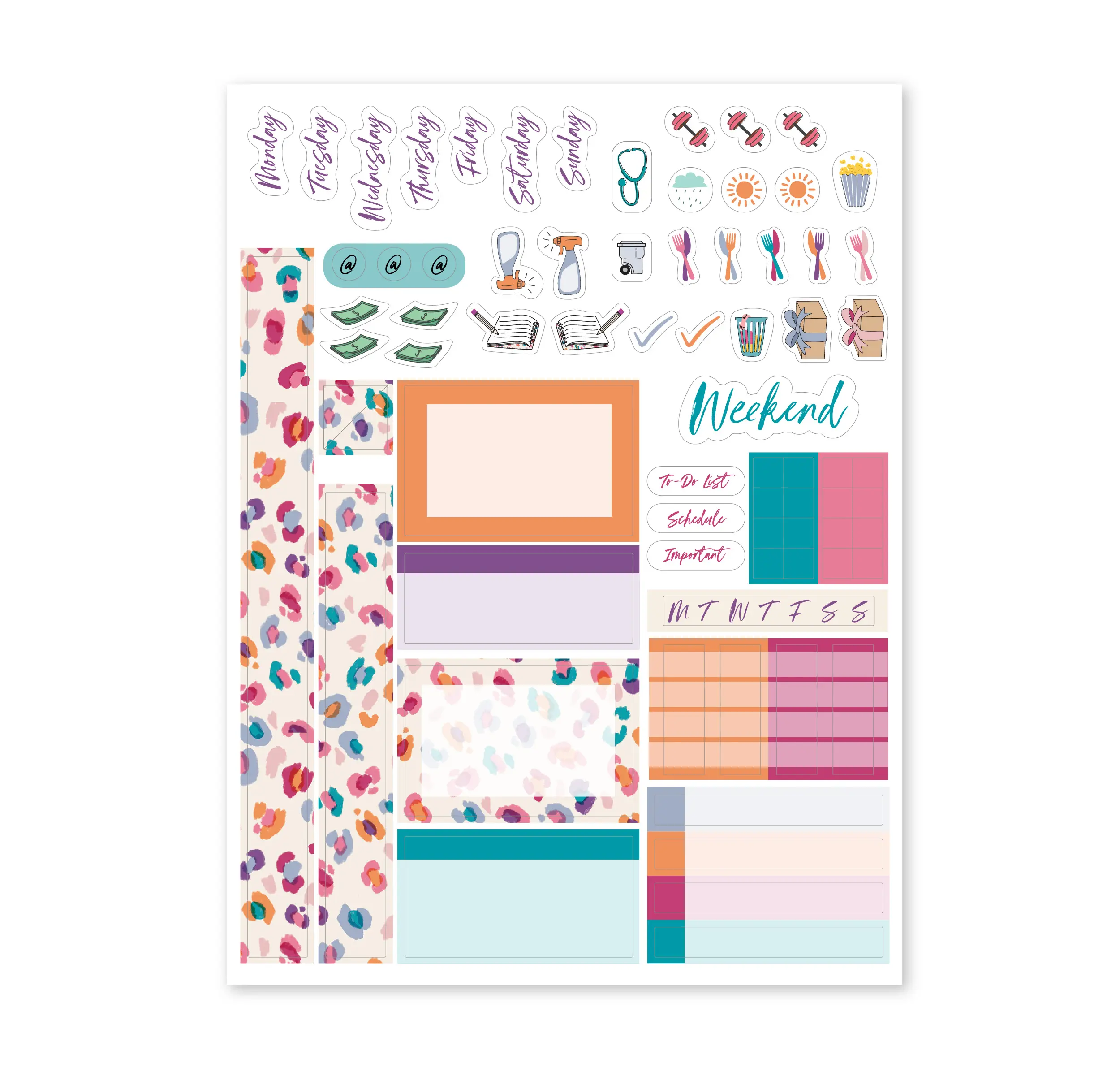 Planner Stickers | Monthly, Weekly, and Daily Sticker Kits