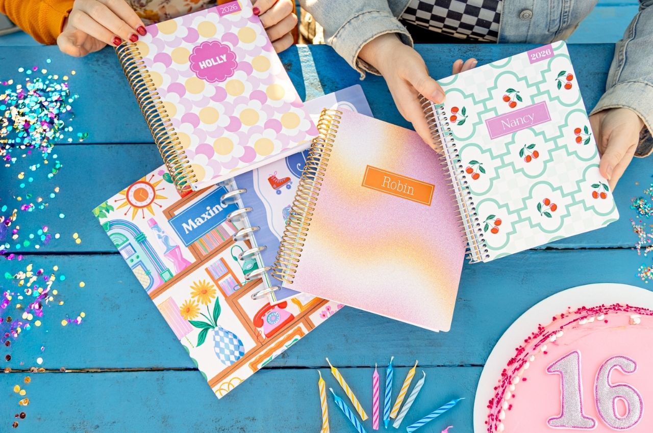 custom planners featured in the Plum Paper Anniversary Sale