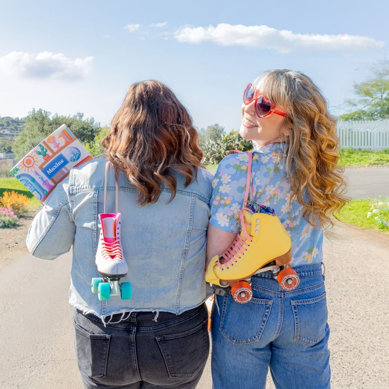 Friends enjoying Plum Paper planners during the Plum Paper 16th Anniversary Sale