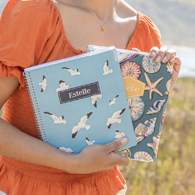 Assorted planner cover designs featuring new patterns and colors