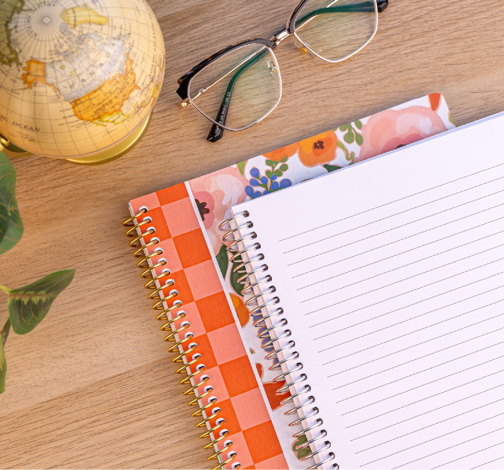 Personalized college-ruled notebook featuring a new patterned cover design Personalized college-ruled notebook featuring a new patterned cover design